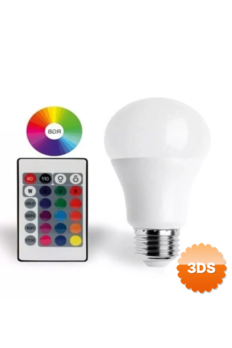 9w E27 Rgb Ve Beyaz Işık Kumandalı Ampul
