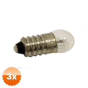 3 Adet Deney Ampulü - 3.8 V - Okul Deney Ampulü