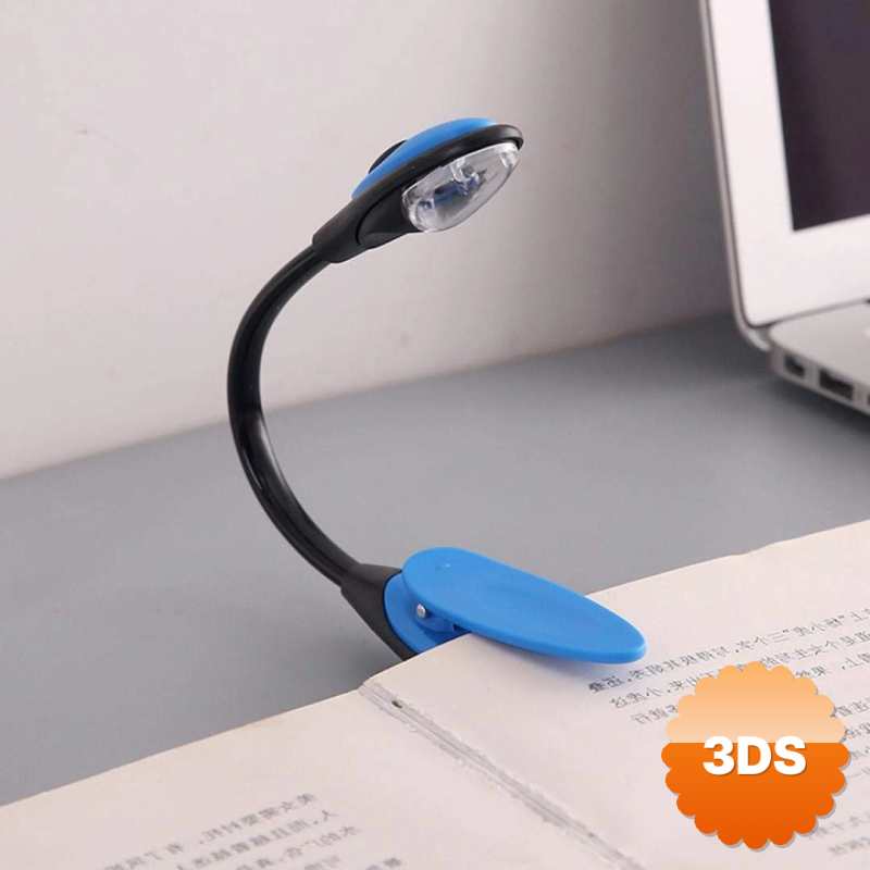 Kitap Okuma Işığı Led Booklight Kıskaçlı Pilli Model Led Işık