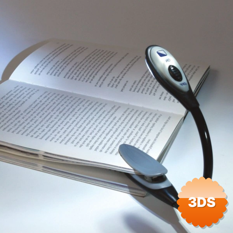 Kitap Okuma Işığı Led Booklight Kıskaçlı Pilli Model Led Işık