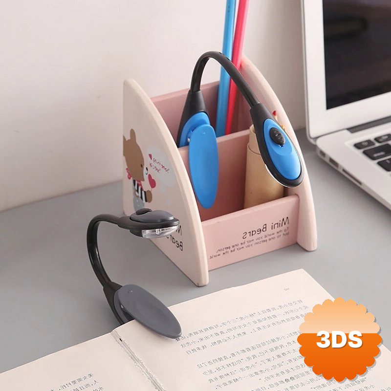 Kitap Okuma Işığı Led Booklight Kıskaçlı Pilli Model Led Işık
