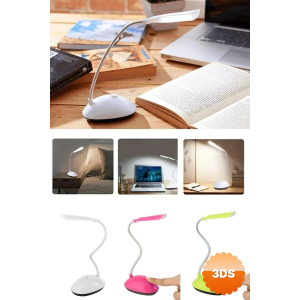 Masa Lambası Spiral Led Kitap Okuma Işığı Pilli Model Led Lamba