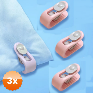 3 Paket 4 Adet Mandallı İğnesiz Yorgan Kılıfı Nevresim Sabitleme Klips Takımı