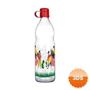 Frido Desenli Cam Suluk 1000 Ml
