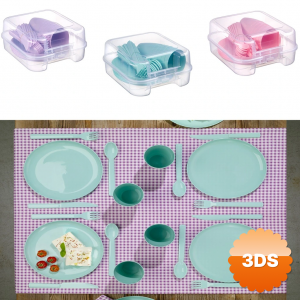 6 Kişilik Çantalı Piknik Seti