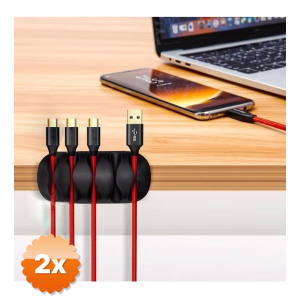 2 Paket Kablo Kanalı 5 Kanallı Tutucu - 3 Adet