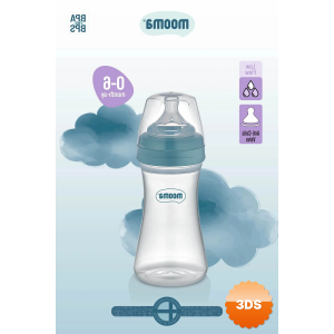 Biberon Anti Kolik Biberon 250 Ml Kapaklı Biberon 0 - 6 Ay (yavaş Akış)