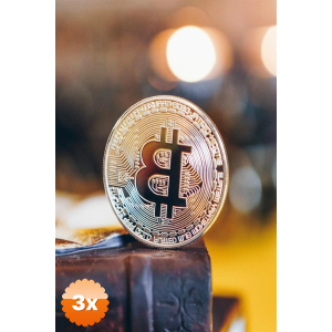 3 Adet Bitcoin Madeni Hatıra Parası Hediyelik Para