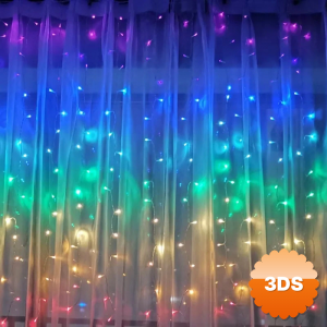 Perde Led 240 Ledli 8 Fonksiyonlu Dekor Lambası Rgb