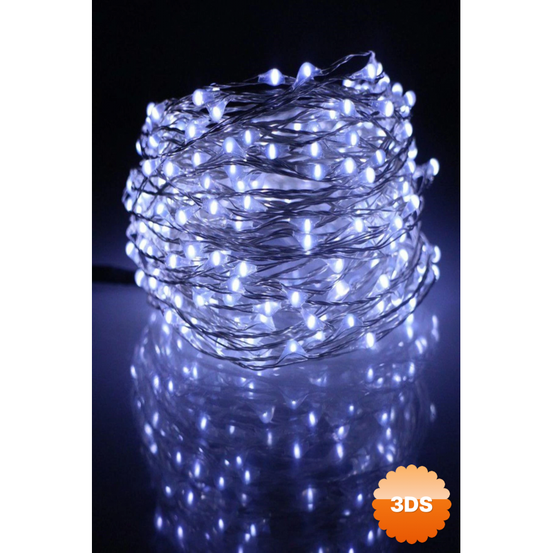 Peri Led Işık 5 Metre Beyaz Dekor Lambası 50 Ledli