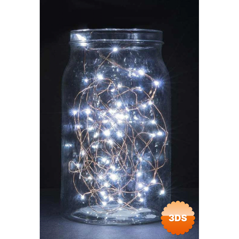 Peri Led Işık 5 Metre Beyaz Dekor Lambası 50 Ledli