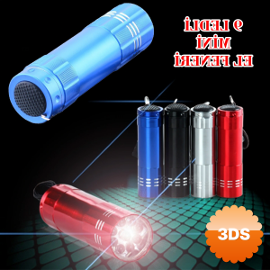 Süper Parlak 9 Ledli Metal Mini El Feneri