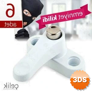 Pvc Kapı Pencere Emniyet Kilidi - Çelik - 6 Adet