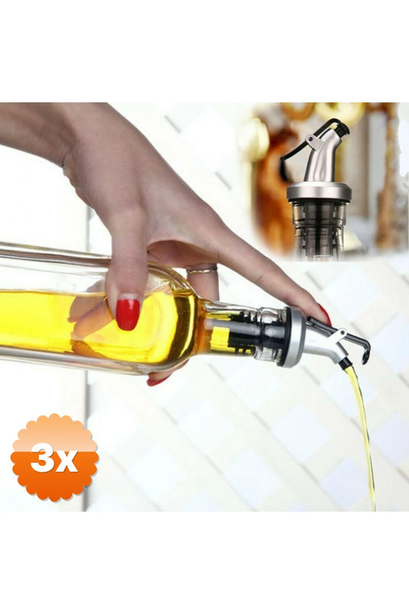 Kapaklı Şişe Ucu Servis Aparatı Damlalık Yağdanlık Tıpa