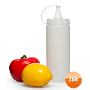 Şeffaf Sos Şişesi - 400 Ml (3 Adet )