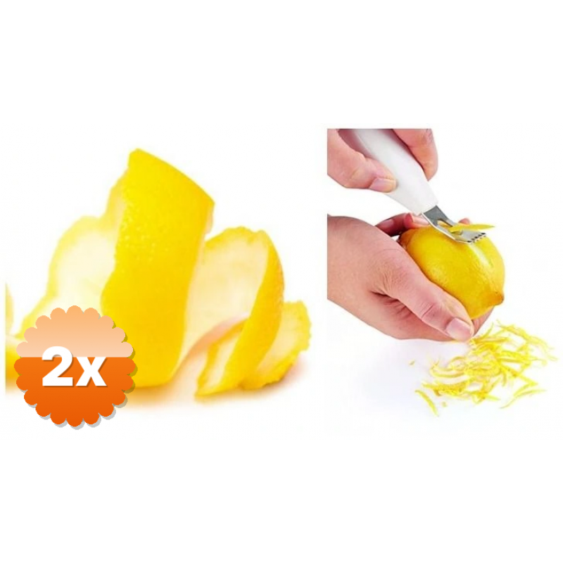 2 Adet Limon Soyacağı - Ev Limonatası İçin Limon Sıyırıcı