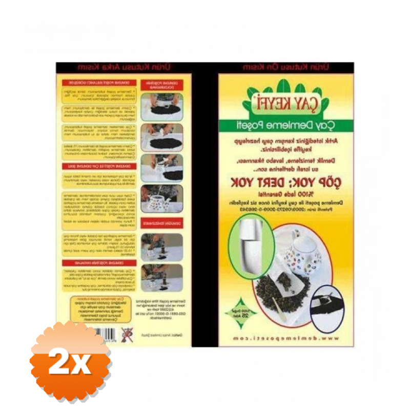 2 Adet Ev Tipi Çay Demleme Poşeti 30lu Paket