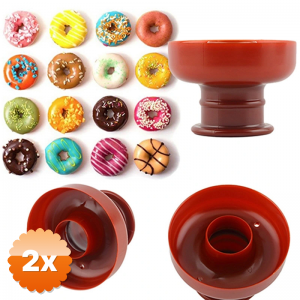 2 Adet Yuvarlak Donut Kek Hamur Kesici Kalıp