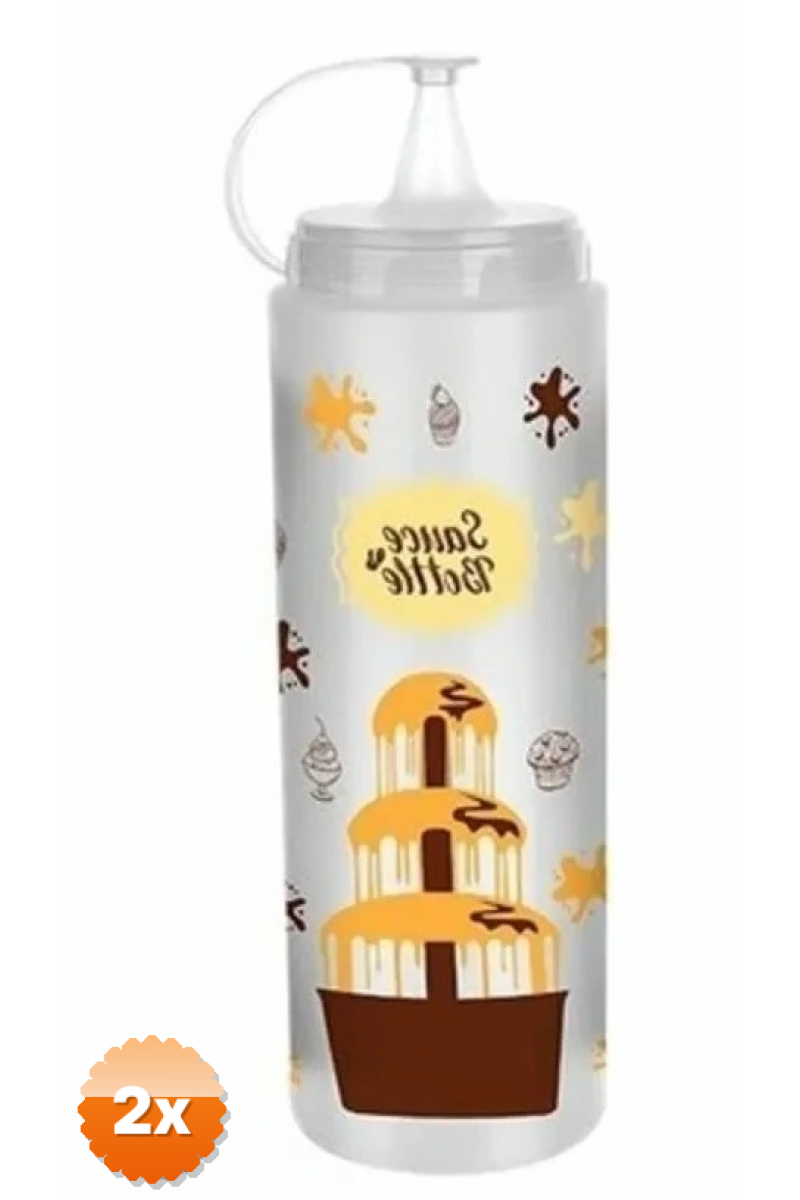 Çikolata Sos Şişesi - Şeffaf - 700 Ml