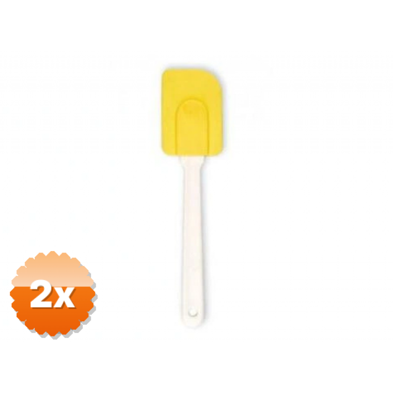 2 Adet Renkli Silikon Spatula - Büyük