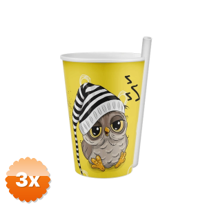 3 Adet Kendinden Pipetli Bardak 400 Ml (1 Adet )