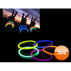 10 Adet Karanlıkta Işık Veren Bracelet Fosforlu Kırılan Çubuk Bileklik