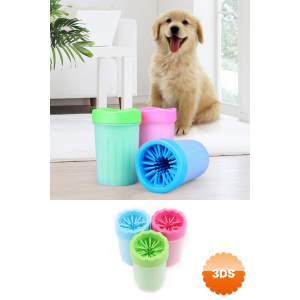 Pati Ayak Yıkama Kovası Silikon Jel Fırçalı Kedi Köpek (küçük)