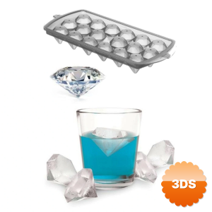 Diamond Elmas Şeklinde Buz Kalıbı 18 Bölmeli
