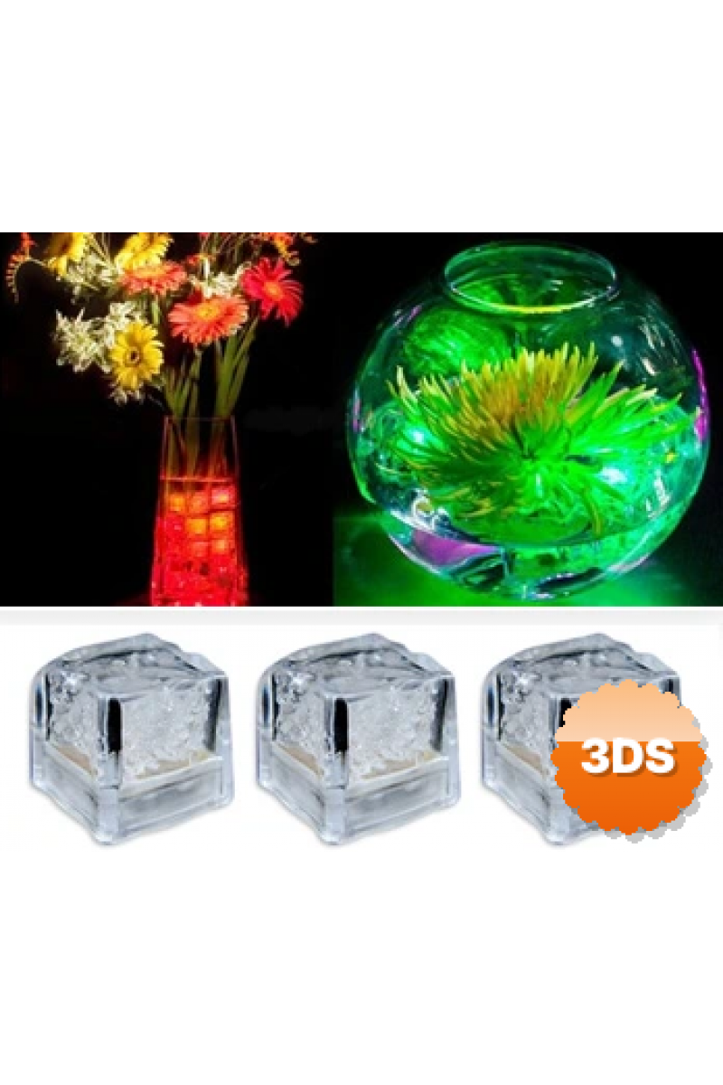 Led Işıklı Buz Küpleri (3 Adet)