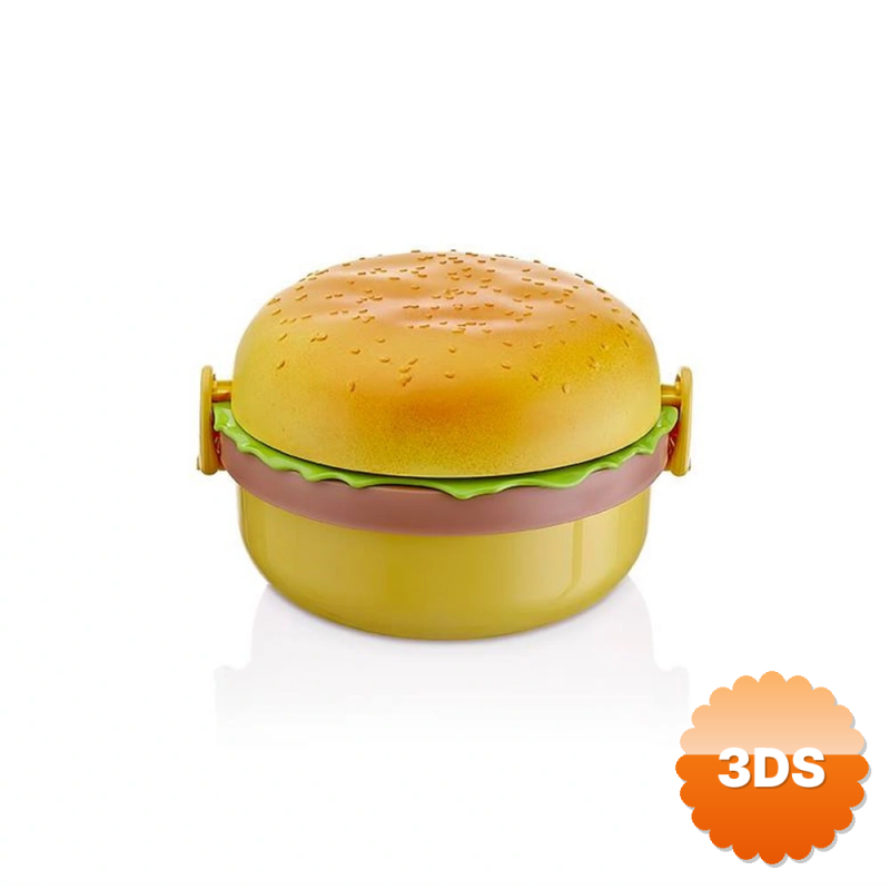 Hamburger Görünümlü Beslenme Ve Saklama Kabı