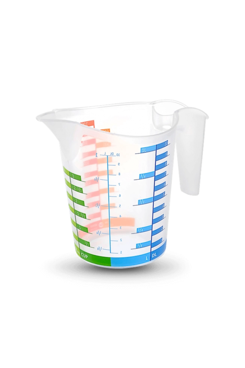 Ölçü Kabı Dereceli Renkli 1000 Ml