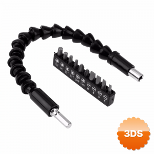 Matkap Ucu - Bükülebilir Oynar Vidalama Bits Uzatma Aparatı 30cm - Komple Set