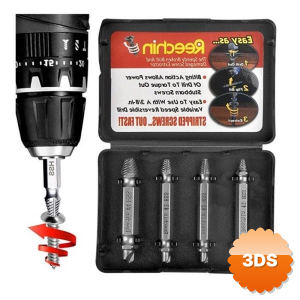 Easy Out 4lü Sökme Takımı - Hasar Görmüş Vida Çıkarıcı