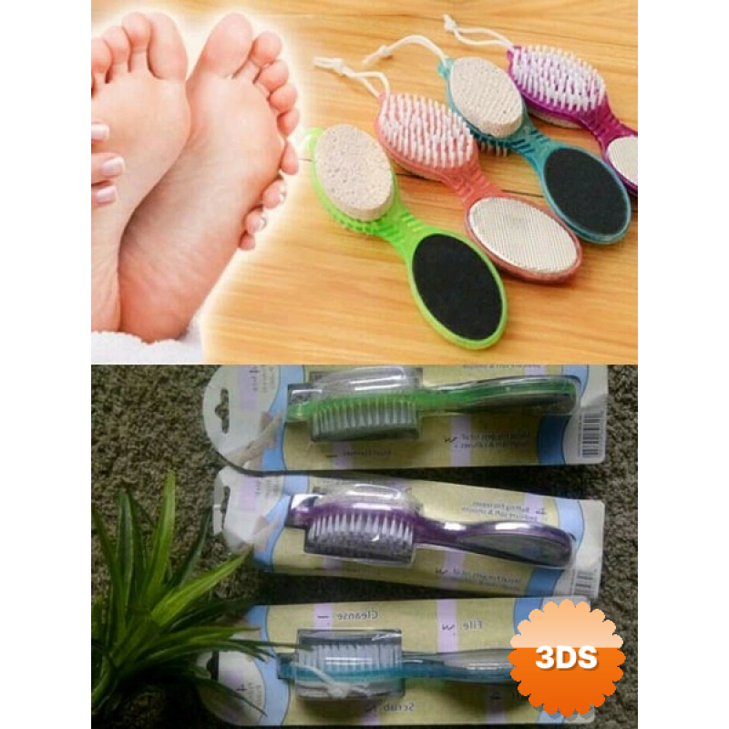 Törpülü Fırçalı Topuk Taşı - 4in1