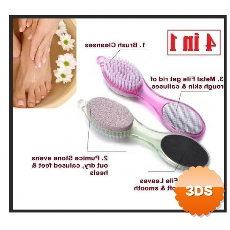 Törpülü Fırçalı Topuk Taşı - 4in1