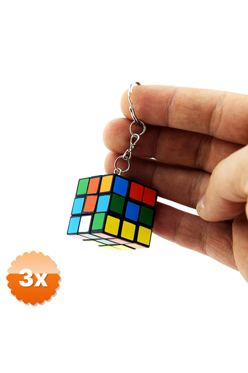 Nostaljik Zeka Küpü Sihirli Mini Rubik Anahtarlık
