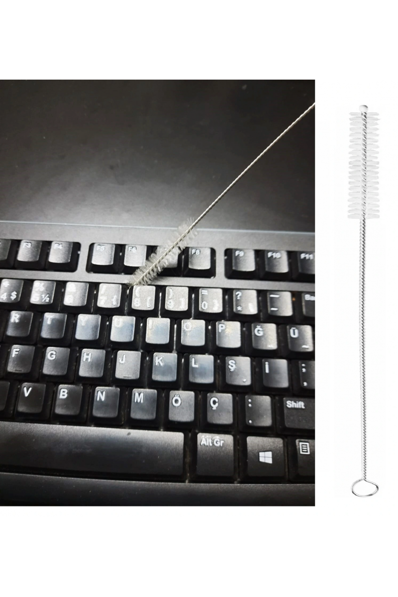 3 Lü Pratik Fırça Esnek Bükülebilir Klavye Mouse Arası Temizlik Fırçası