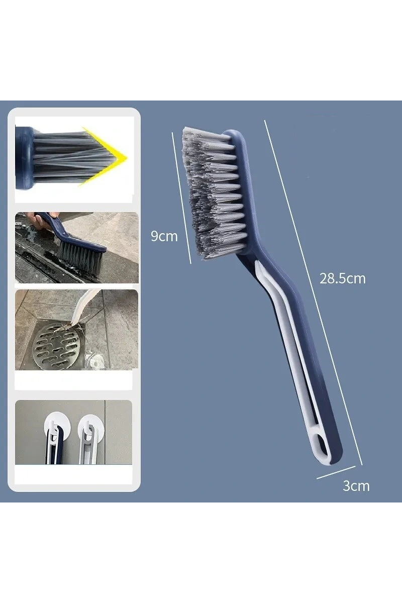Cımbızlı Fırça Çok Amaçlı Kademeli Kesim Uçlu Banyo Klozet Kenarı Pencere Temizleme Aparatı