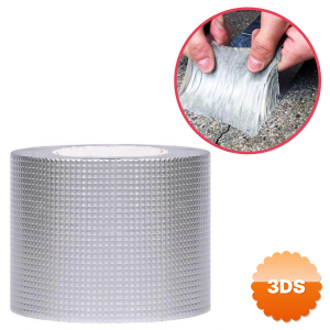 Folyo Kauçuk Bant Yapışkanlı Su Geçirmez Çatı Boru Tamir Bandı (2metre X 10 Cm)