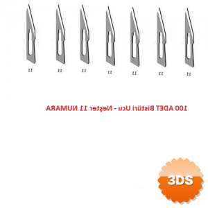 Bistüri Ucu No 11 - Neşter - 100 Adet