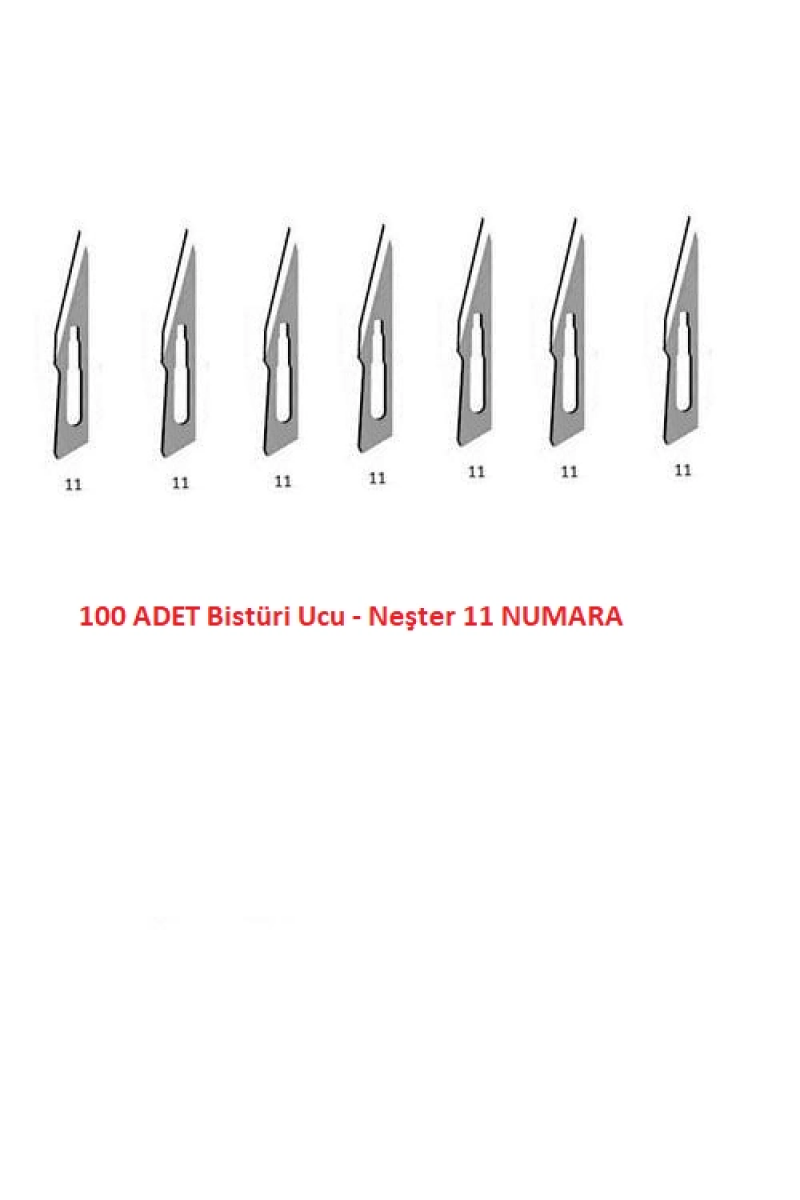 Bistüri Ucu No 11 - Neşter - 100 Adet