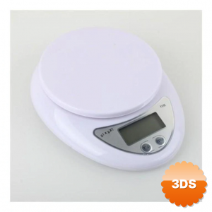 Hazneli Lcd Ekran Hassas Ölçüm Sensörlü 5 Kg Kapasite Dijital Mutfak Terazisi Tartısı