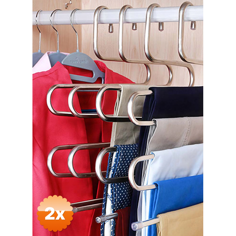 2 Adet Pantolon Askısı 5 Katlı