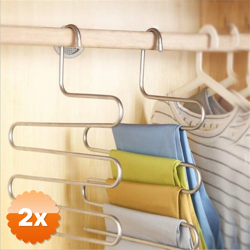 2 Adet Pantolon Askısı 5 Katlı