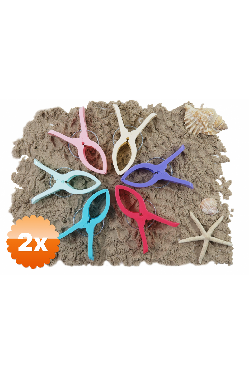 2 Adet Plaj Havlu Mandalı - Şezlong Mandalı - Mandal Xl 2 Adet