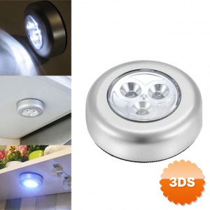 Gardrop - Çekmece - Dolap Köşe Aydınlatıcı Kablosuz Pilli Led Spot Mutfak Lamba Stick