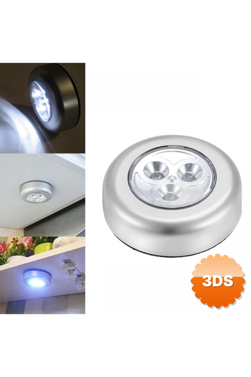 Gardrop - Çekmece - Dolap Köşe Aydınlatıcı Kablosuz Pilli Led Spot Mutfak Lamba Stick