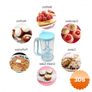 Pancake Machine Mikser Krep Makinesi Hamur Dağıtıcı Mekanizmalı