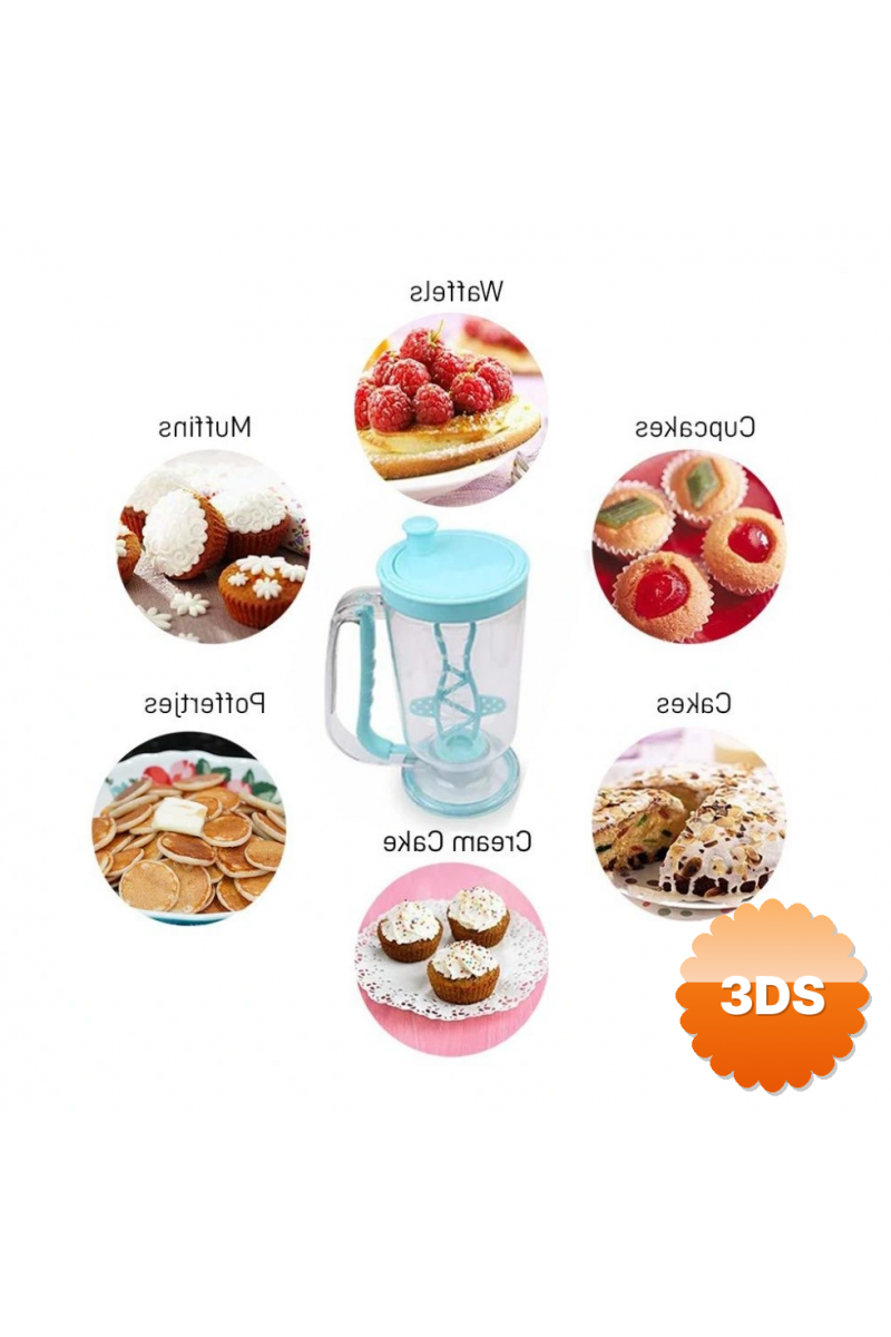 Pancake Machine Mikser Krep Makinesi Hamur Dağıtıcı Mekanizmalı