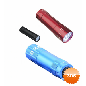 3 Adet 9 Ledli Metal Mini El Fener